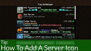 How To Add A Server Icon in Minecraft