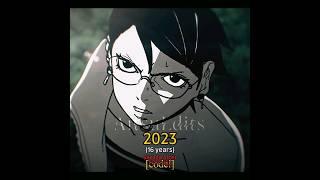 Sarada Uchiha Through The Years (Spoilers) #anime #saradauchiha #nextgeneration