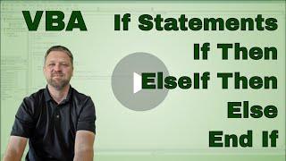 Using the If ElseIf Else Statement in Excel VBA (Macro)