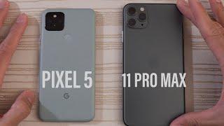 Google Pixel 5 vs iPhone 11 Pro Max SPEED TEST!