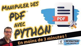 Manipuler des PDF® avec Python®