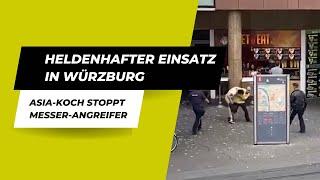 Heldenhafter Einsatz: Asia-Koch stoppt Messer-Angreifer in Würzburg