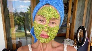 Натуральная маска для лица из авокадо и алоэ