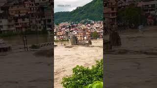 Himachal Pradesh Flood 2023 #flood #mandi