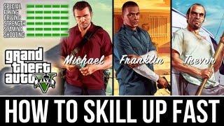 How to level up all skills FAST in GTA V! (Grand Theft Auto 5 Tutorial)