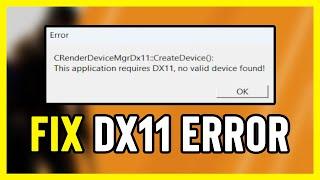 How to FIX Counter Strike 2 This Application Requires DX11 Error | CS2