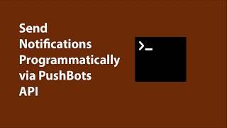 Send notifications through PushBots API