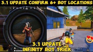 Infinite Bots Tricks in bgmi New 3.1 update | bgmi bot locations