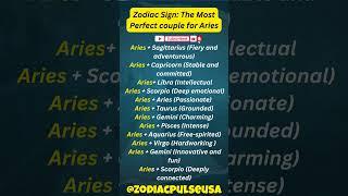 Zodiac Signs: The Most Perfect Couple for Aries  #shorts #ytshorts