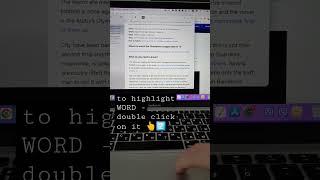 How To Highlight Text On Mac. Two quick tips to highlight single word and paragraph. MacBook Tips.