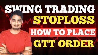 How to Place GTT Order in Upstox|GTT Order for Swing Trading