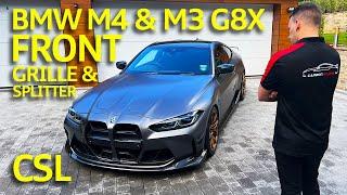 BMW M3 (G80) & M4 (G82) Coupe CSL Carbon Fibre Front Grille & Splitter