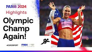 USA's Valarie Allman DEFENDS her title!  | Women's Discus Final Highlights | #Paris2024 #Olympics