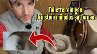 Toilette reinigen Urinstein entfernen so geht's ganz leicht