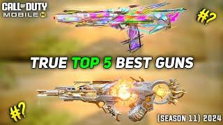 True Top 5 best Guns in Cod Mobile Season 11 #codm