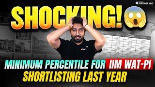 Minimum Percentile for IIM WAT-PI Shortlisting Last Year | Must-Know Info for CAT Aspirants ️