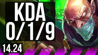 SINGED & Jhin vs RENATA GLASC & Ziggs (SUP) | 0/1/9 | KR Diamond | 14.24