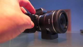 Sony NEX-5n LA-EA2 adapter 30mm f/2.8 macro a-mount lens