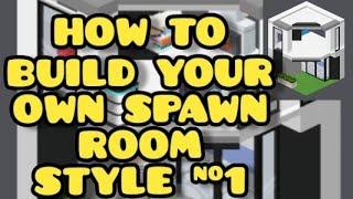 Highrise Virtual World | How to Build Your Own Spawn Room Style #1