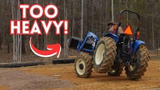 This Was DANGEROUS! | TONS & TONS Of Gravel | Off Grid Solar Carport Build