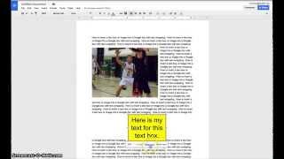 Adding Text Boxes and Images to Google Docs