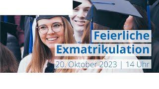 20.10., 14 Uhr: Feierliche Exmatrikulation der Hochschule Mittweida