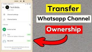 Transfer WhatsApp Channel Ownership in Minutes!