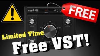 【Limited Time Free!】Hurry!New Innovative Analog Saturator & Stereo Imager VST! WideFire, JMG Sound