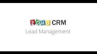 Lead Management in Zoho CRM