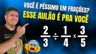 OPERAÇÕES COM FRAÇÕES | AULÃO DO ZERO | Prof Robson Liers - Mathematicamente