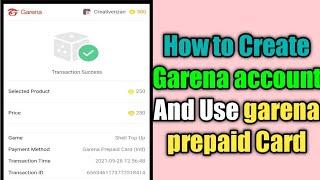 How to Create Garena Account in Nepal | Garena prepaid card in Nepal