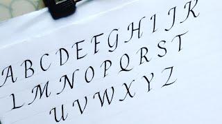 Italic Calligraphy A-Z Capital Letters | Atoz writing | Italic font writing | RUA sign writing