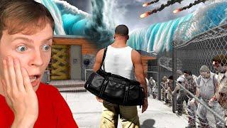 GTA 5 - SAVE Franklin's House from EVERY Natural Disaster! (Tsunami, Zombies & More)