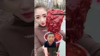 makan jamur pedas di cina #mukbang #food #eating #chinesefood #eatingshow