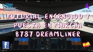 MSFS2020 | TUTORIAL ENCENDIDO Y PUESTA EN MARCHA EN ESPAÑOL | B787 DREAMLINER