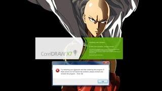 CARA MENGATASI COREL DRAW X7 ERROR 38 - Try restarting your computer and then restarting the program