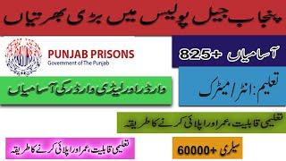 Punjab jail police jobs 2021 / Punjab jail police new jobs 2021