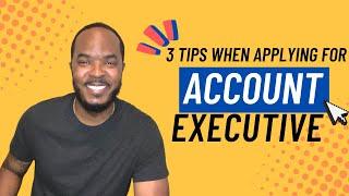 Top 3 Tips To Land Tech Account Executive Job! #workfromhome  #CourseCareers