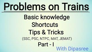 Problems on Trains Tutorial Basic with shortcuts in Bengali(part-I)||বাংলা ভিডিও