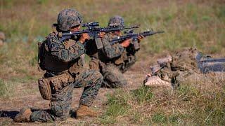New Marines Practice Move, Shoot, Communicate Drill