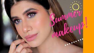 Summer Makeup! | Pink & Blue Tutorial | Malvika Sitlani