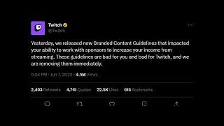 Twitch has new Branded Content Guidelines  🪙  Pure EnigMᐰh  