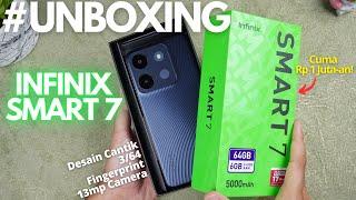 UNBOXING + TES KAMERA Infinix Smart 7 Indonesia, Desain CANTIK Kamera CIAMIK! #GADGET UNBOXING