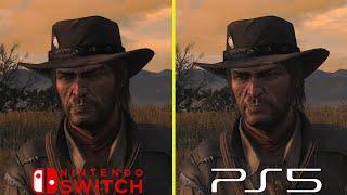 Red Dead Redemption Nintendo Switch vs PS5 Graphics Comparison