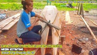 Cara mudah membuat perahu mancing dari kayu panjang 6,5 meter lebar 1 meter