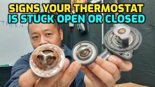 How to Tell Car Thermostat Is Bad (Symptoms of Stuck Open Stuck Closed and Overheating)