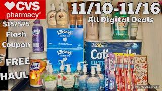 2nd CVS HAUL || finally I got $15/$75 Flash Coupon! || FREE HAUL with ibotta bonuses ||11/10-11/16