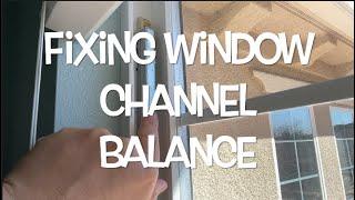 SINGLE FIX WINDOW: REPAIRING SASH CHANNEL BALANCE