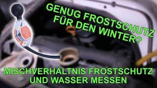 Mischverhältnis zwischen Frostschutz und Wasser messen | Dobby & Bob