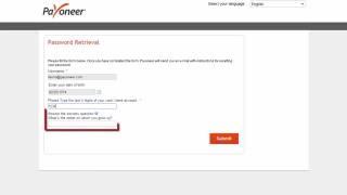 How to Reset Your Payoneer Account Password 2016